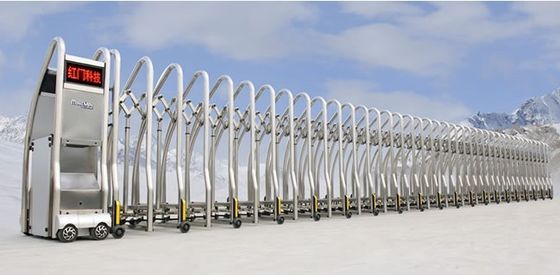 Porte escamotable électrique sans rail automatisée, porte pliante automatique d'université