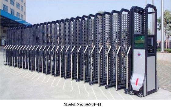 Porte escamotable électrique automatique avec la maille jusqu'à la taille de 2.5m, porte de sécurité