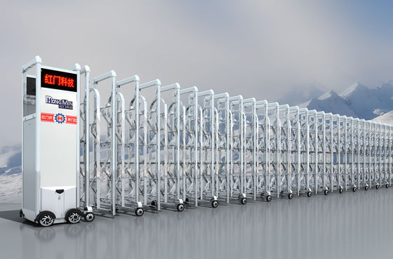 Porte escamotable électrique sans fil, porte SS304 se pliante automatique intelligente