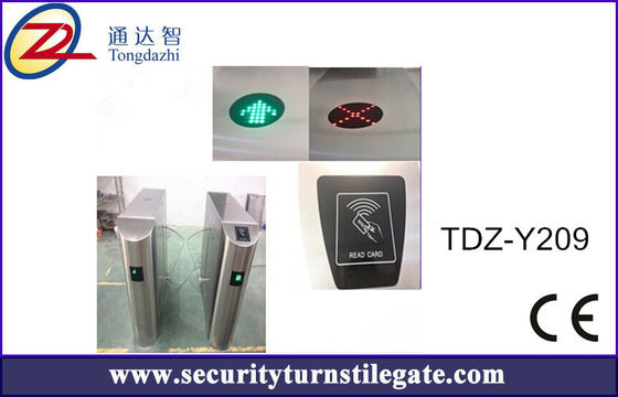 Tourniquet bidirectionnel de la porte RFID de barrière d'aileron de système de billet de code barres pour le musée