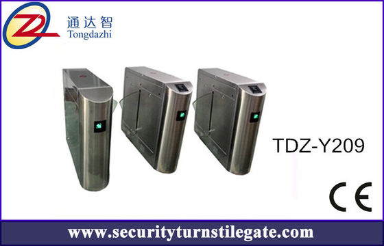 Tourniquet bidirectionnel de la porte RFID de barrière d'aileron de système de billet de code barres pour le musée