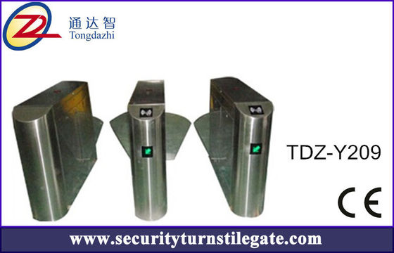 Tourniquet bidirectionnel de la porte RFID de barrière d'aileron de système de billet de code barres pour le musée