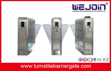 D'acier inoxydable porte automatique de barrière d'aileron de contrôle d'accès complètement - avec la double Manche