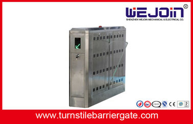 D'acier inoxydable porte automatique de barrière d'aileron de contrôle d'accès complètement - avec la double Manche