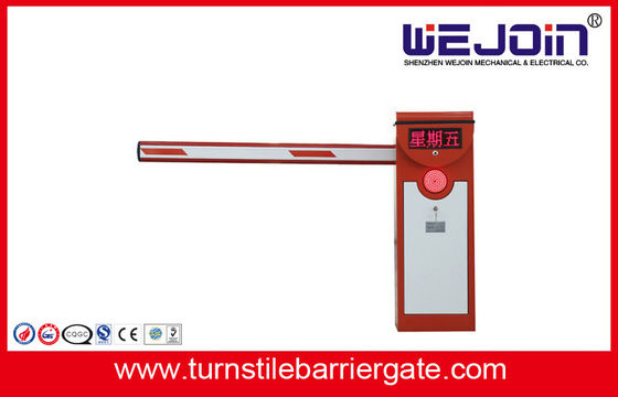 Porte automatique de barrière de boom AC110V de système approuvé de stationnement de la CE avec le Cabinet orange de couleur