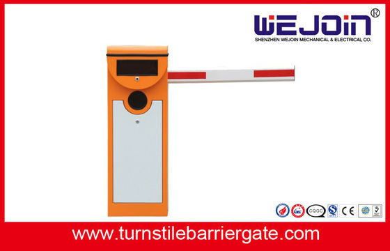 Porte automatique de barrière de boom AC110V de système approuvé de stationnement de la CE avec le Cabinet orange de couleur