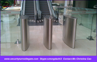 Barrière d'aileron de porte d'entrée de système de Rfid, tourniquet d'aileron d'empreinte digitale pour le cinéma