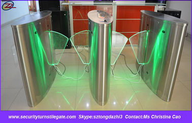 Barrière d'aileron de porte d'entrée de système de Rfid, tourniquet d'aileron d'empreinte digitale pour le cinéma