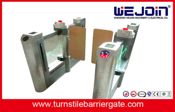 Porte automatique de barrière d'oscillation de double d'acier inoxydable avec l'interface de contact sec