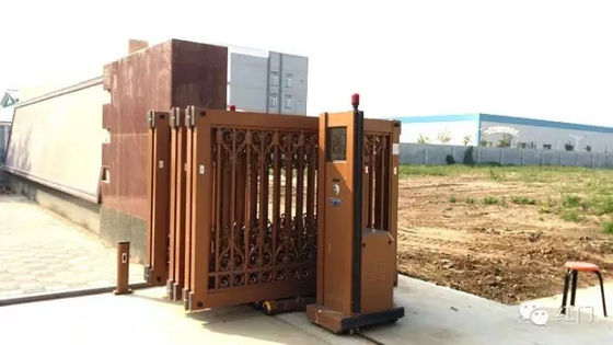 Porte de glissement motorisée par pliage automatique avec à télécommande sans fil