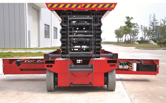 Ascenseur autopropulsé aérien électrique de ciseaux de la capacité 320kg d'ascenseur de plate-forme de travail de hauteur de travail maximum de 13.8m