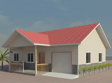 Structure portative 4/3 maisons modulaires de chambre à coucher, villa en acier légère mobile de cadre en acier
