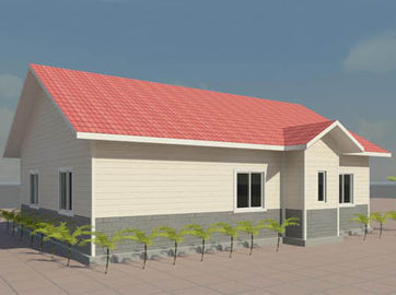 Structure portative 4/3 maisons modulaires de chambre à coucher, villa en acier légère mobile de cadre en acier