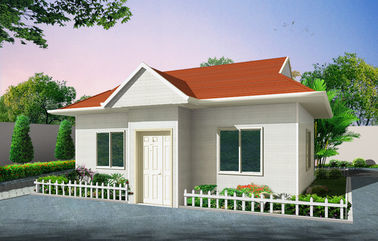 Maisons modulaires préfabriquées à deux chambres de plage rapide de construction, villa en acier légère